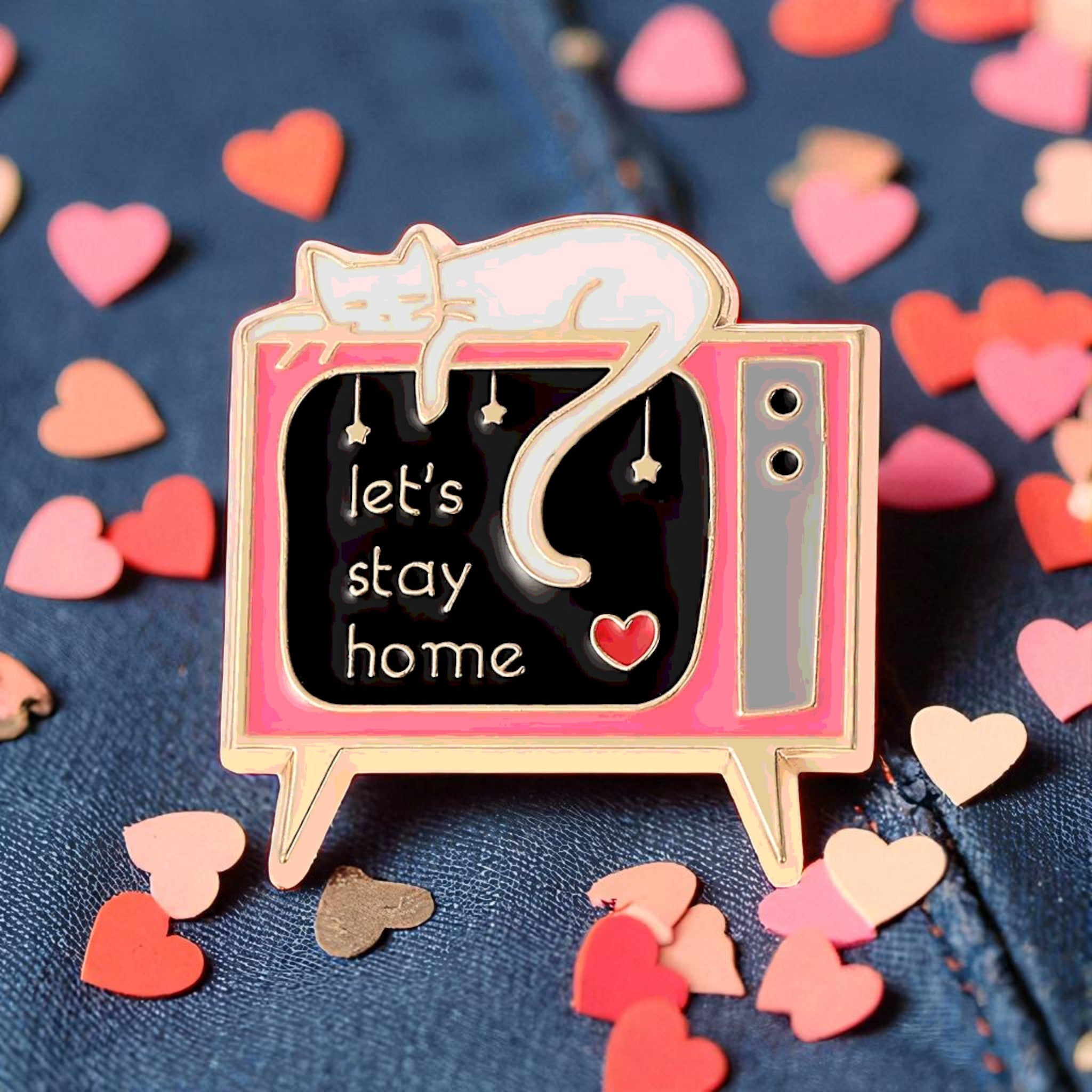Cozy Cat Enamel Pin