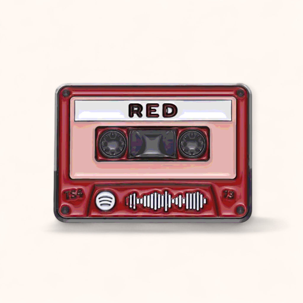 Red Cassette Enamel Pin (Swiftie-Inspired)