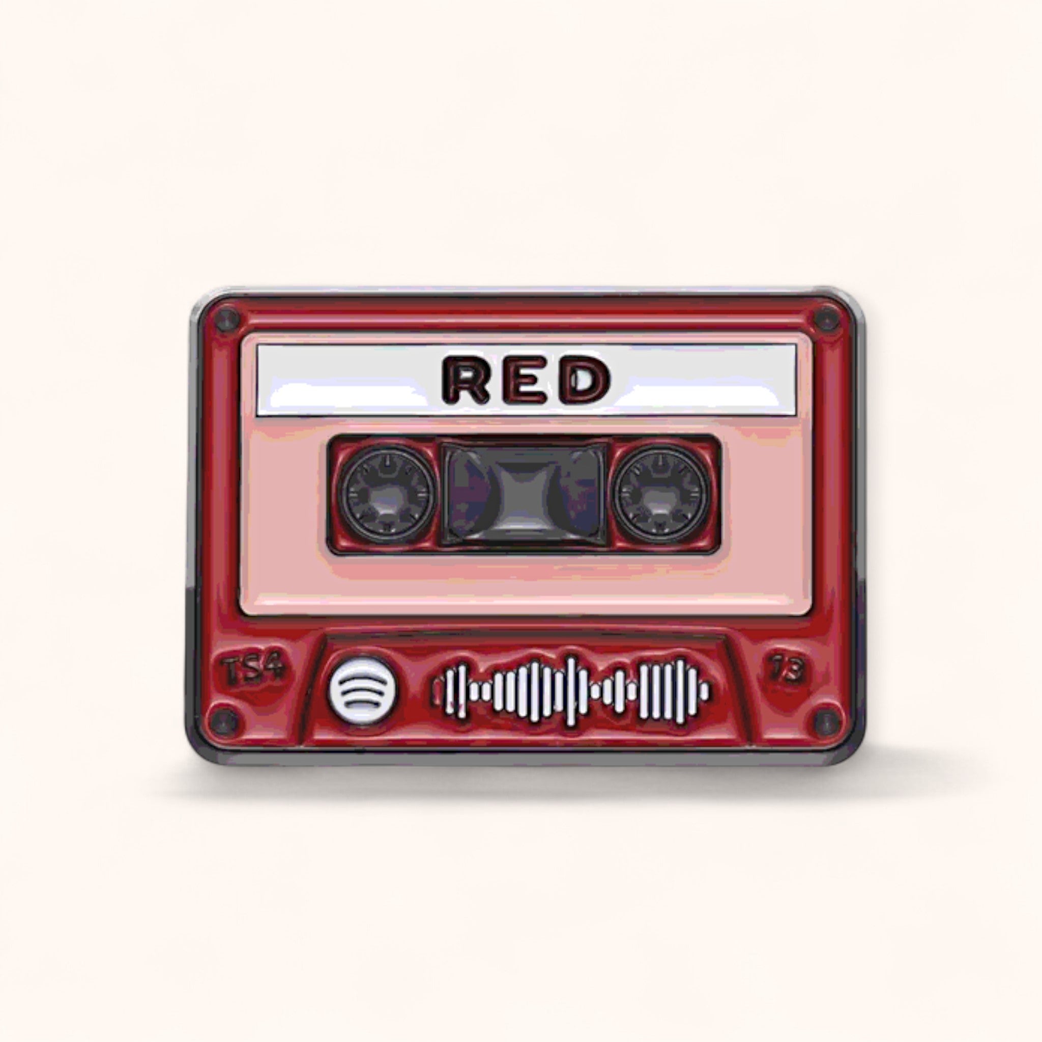Red Cassette Enamel Pin (Swiftie-Inspired)