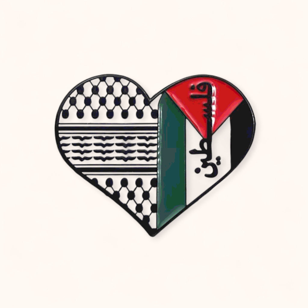 Heart shaped Palestine flag