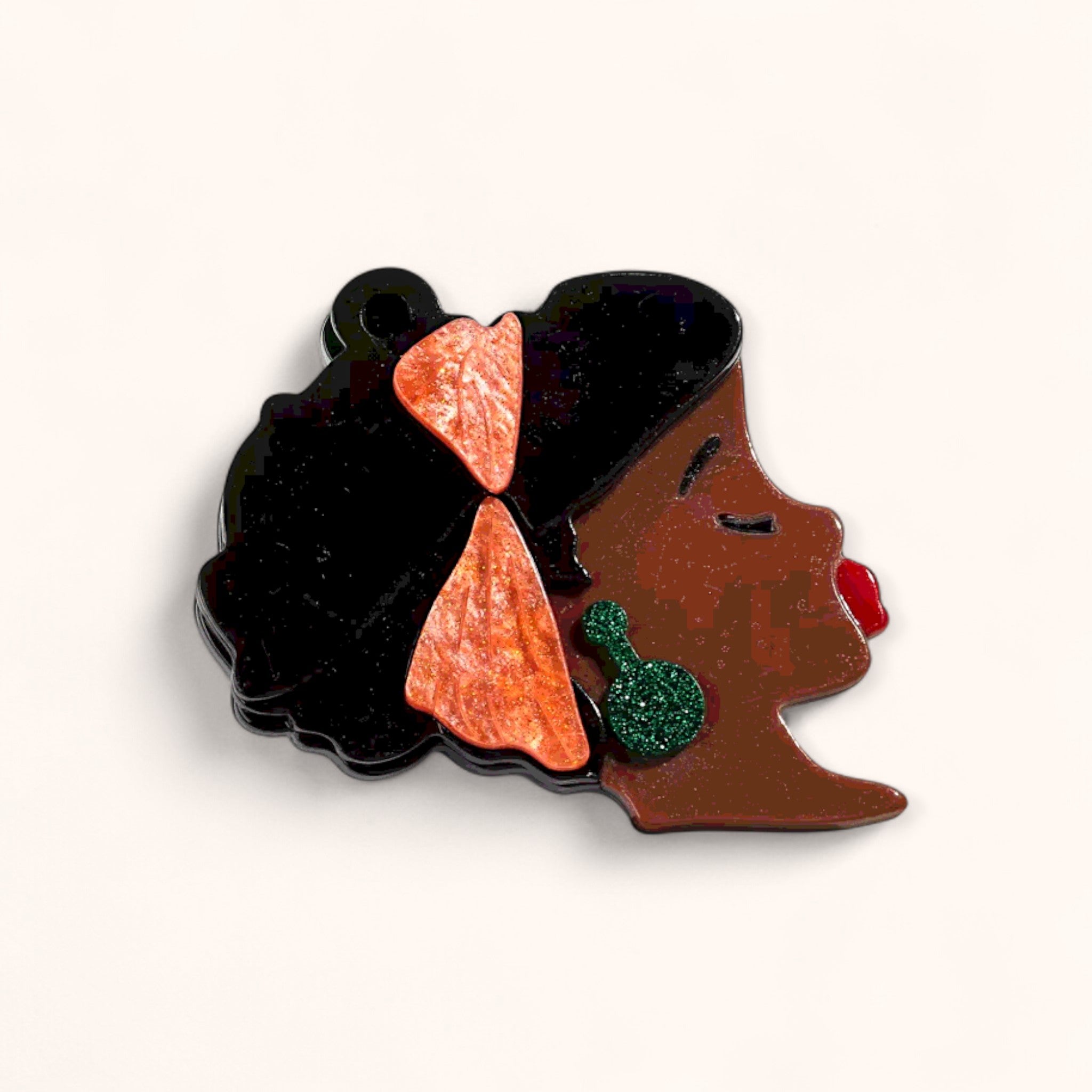 Statement Silhouette Acrylic Pin