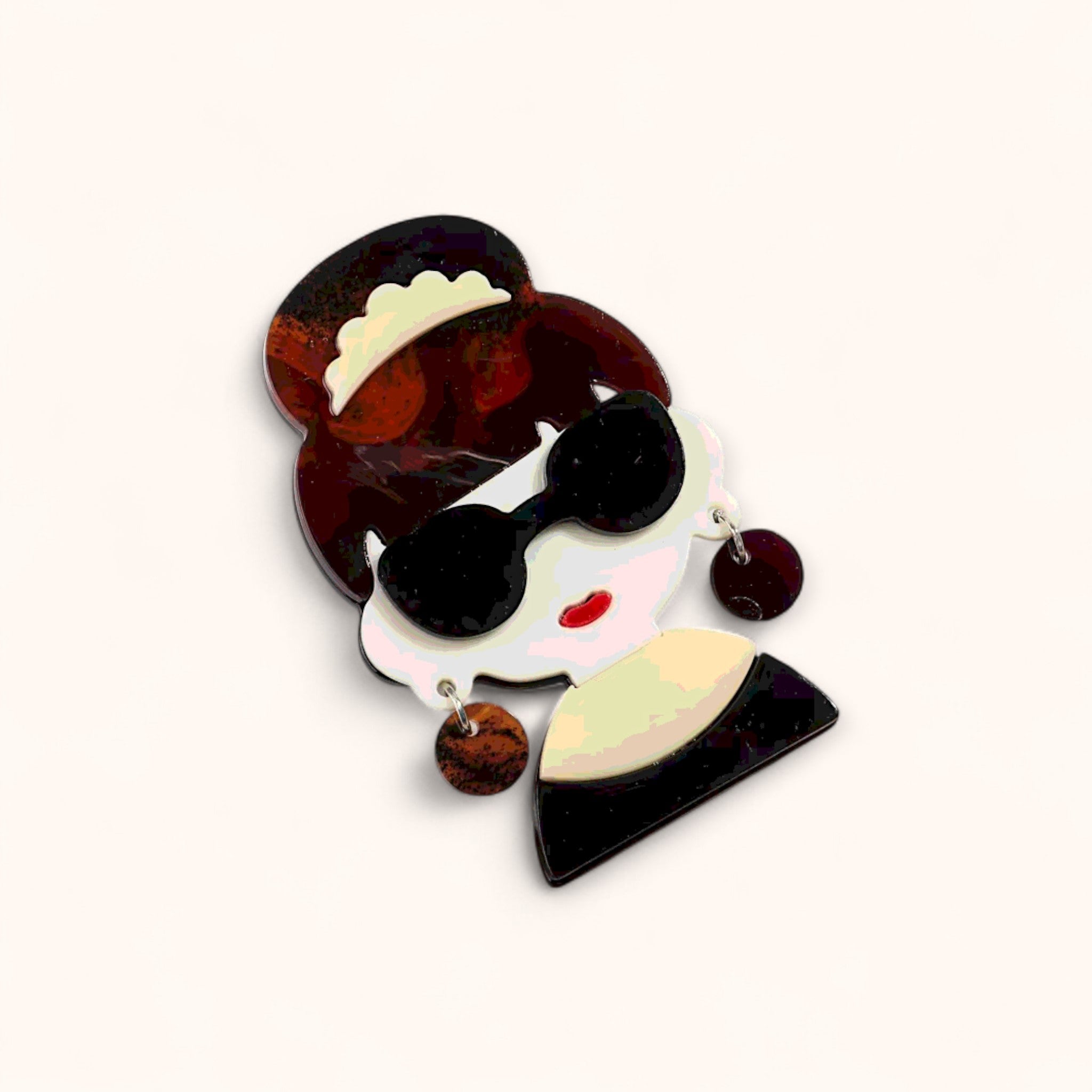 Shades of Chic Acrylic Pin