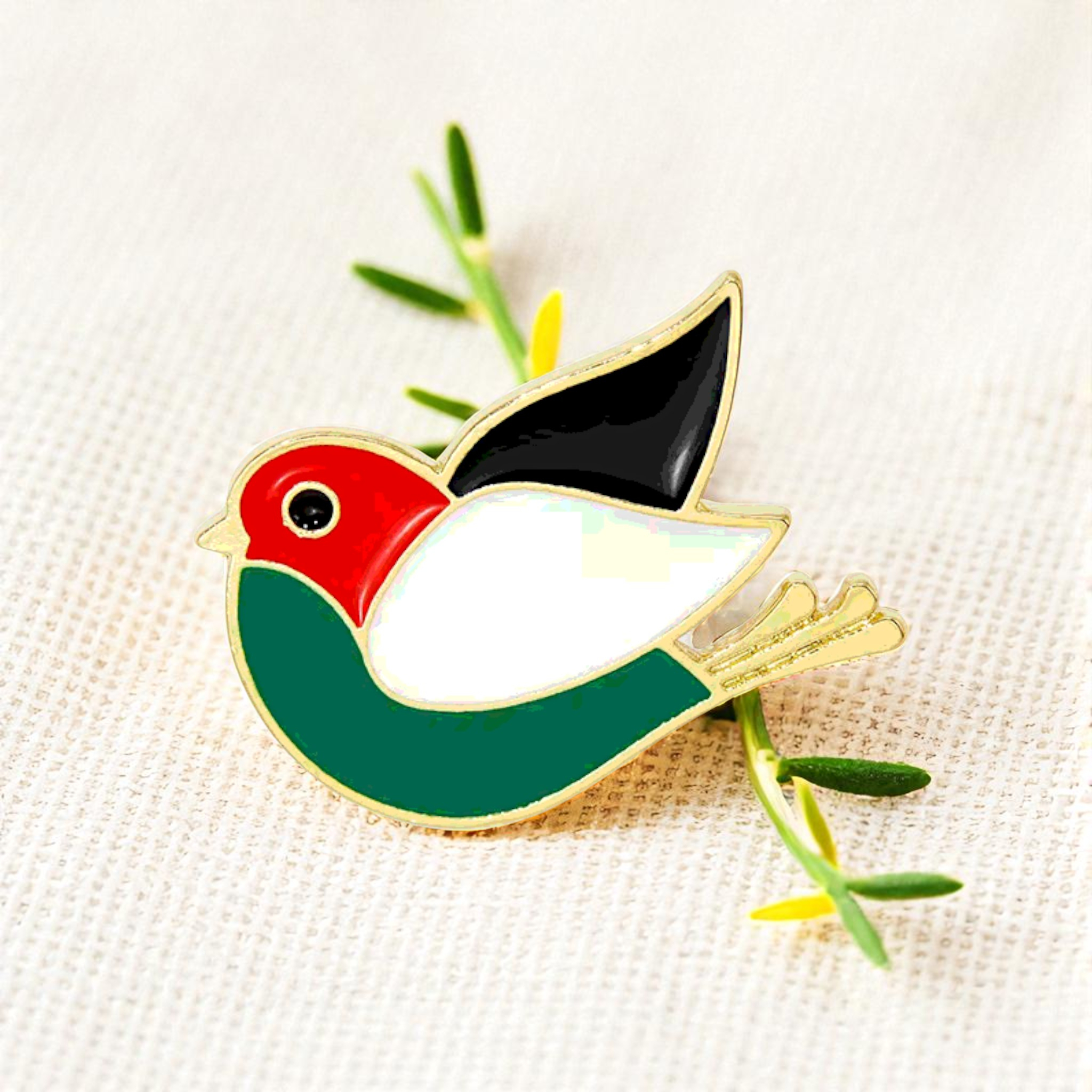 Palestinian Freedom Bird Enamel Pin