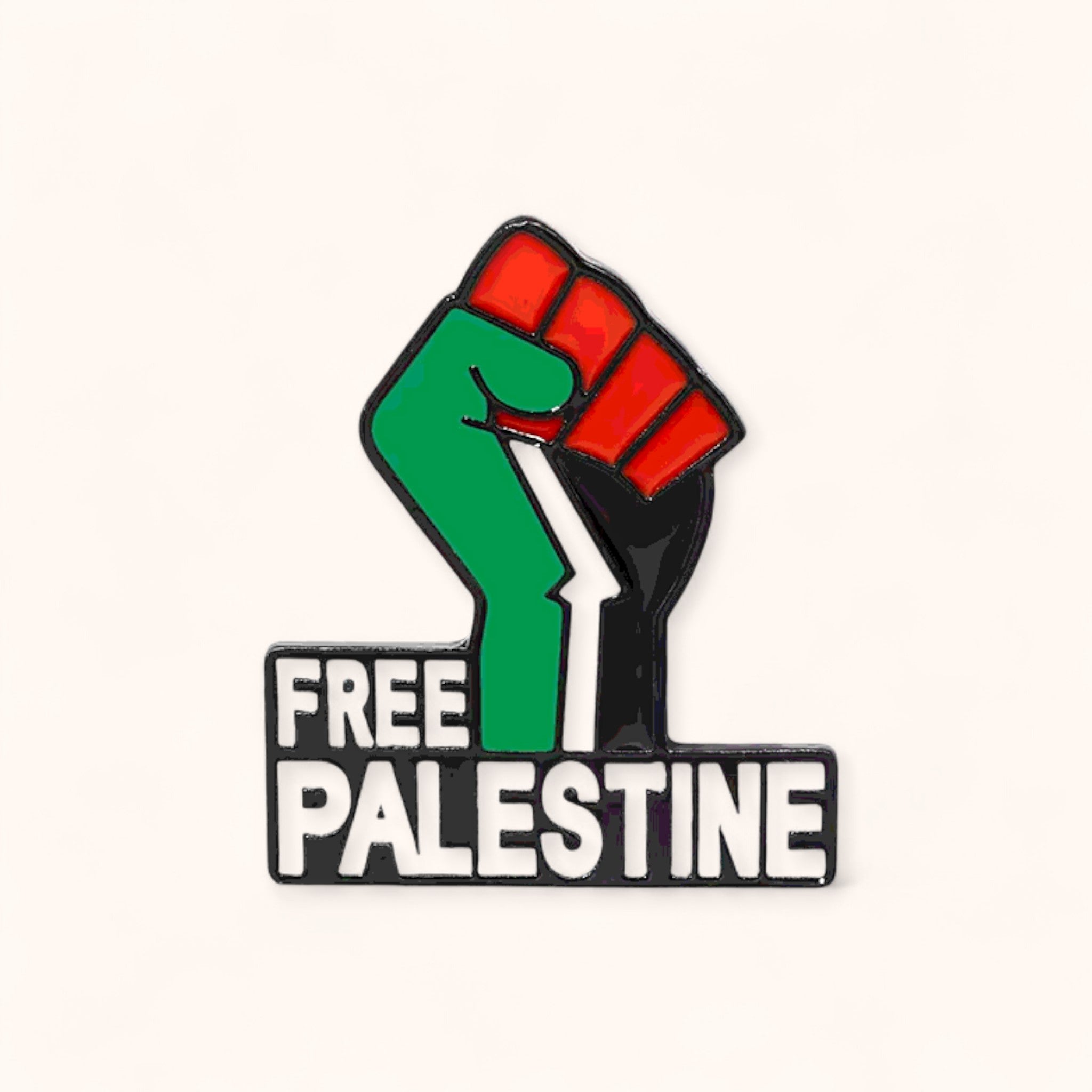 Free Palestine Fist Enamel Pin