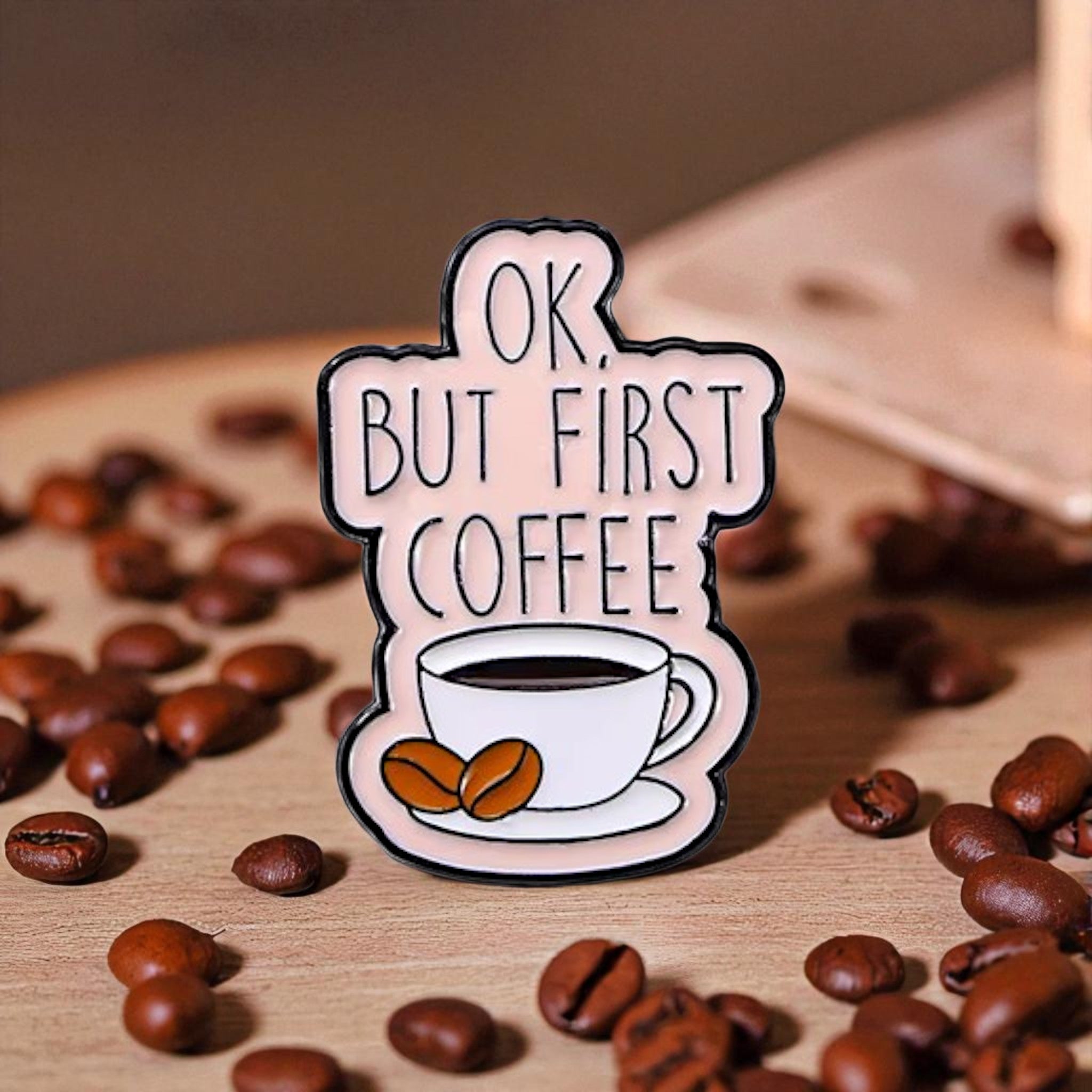 Coffee Enamel Pinn