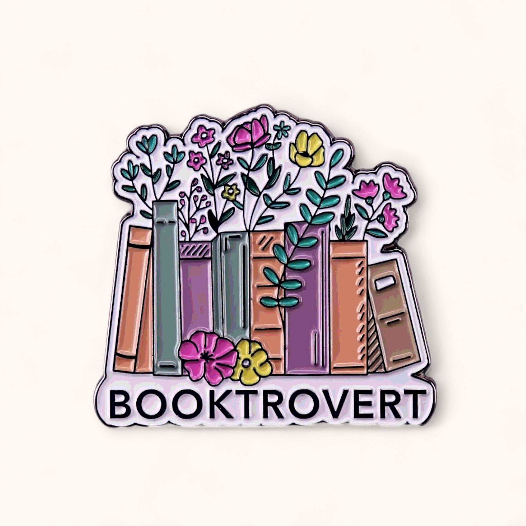 Booktrovert Enamel Pin