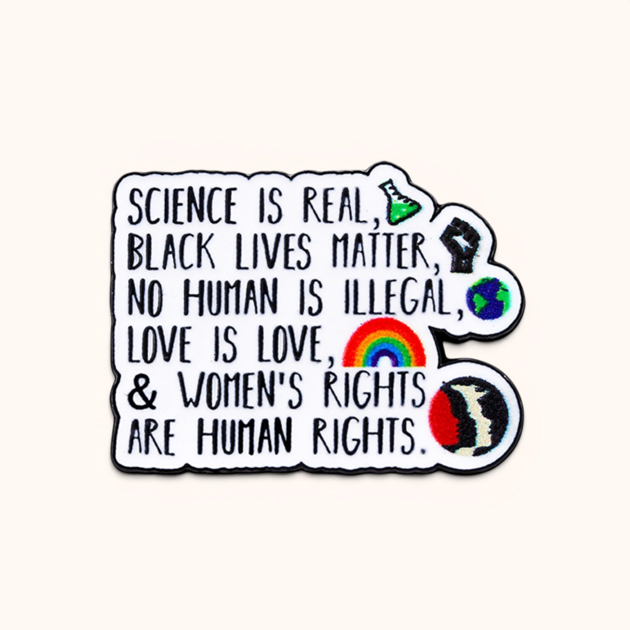 Science Is Real Enamel Pin