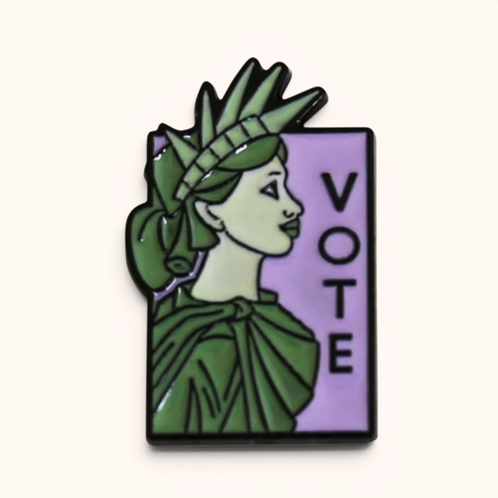 Vote Statue of Liberty Enamel Pin