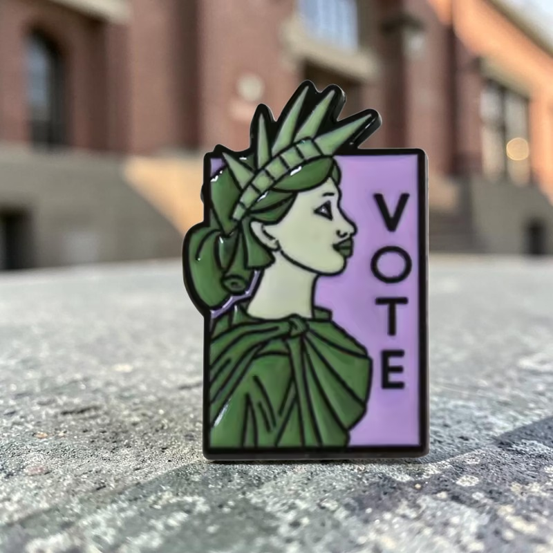 Vote Statue of Liberty Enamel Pin